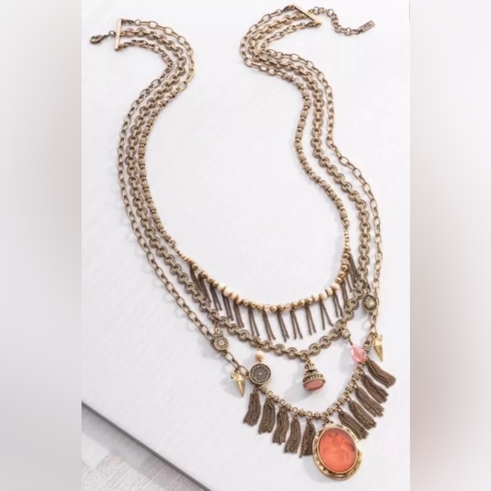 NWT Silpada KRN0047 Bohemian Blossom Brass Swarovski Crystal Necklace